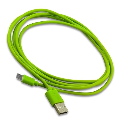 C.D.R. Markenkabel Golf 2m Micro USB Highspeed Ladekabel Datenkabel Ladegerät Daten Lade Flat Kabel für alle MP3-Player mit M