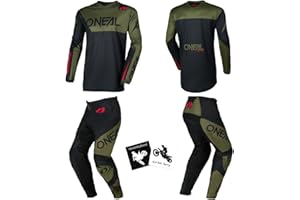 MX Outfit O'Neal Element Racewear Men Protective Pants Jersey motocross dirt bike off-road bundle combo set