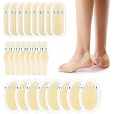 Gel Blister Bandages Blister Cushions - 24Pcs Water Resistant Hydrocolloid Bandages for Heel, Toe & Foot - Blister Pads for Prevention & Recovery - Variety Pack