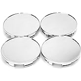 RTRHINOTUNING 4PCS Wheel Center Caps OD:70mm(2.76in) ID:64mm(2.52in) Compatible with Odyssey 2005-2017 Ridgeline 2006-2014#4732-S6M-Z00 08W17-SDB-1M00-A4 Wheel Center Hub Caps Sliver Base
