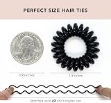Kitsch Spiral Hair Ties 8pk Transparent No Crease No Damage view 2