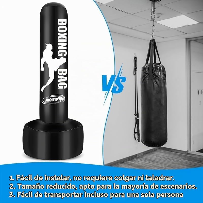Saco de boxe de pé de 180cm para homens adultos — foto 6 de 8