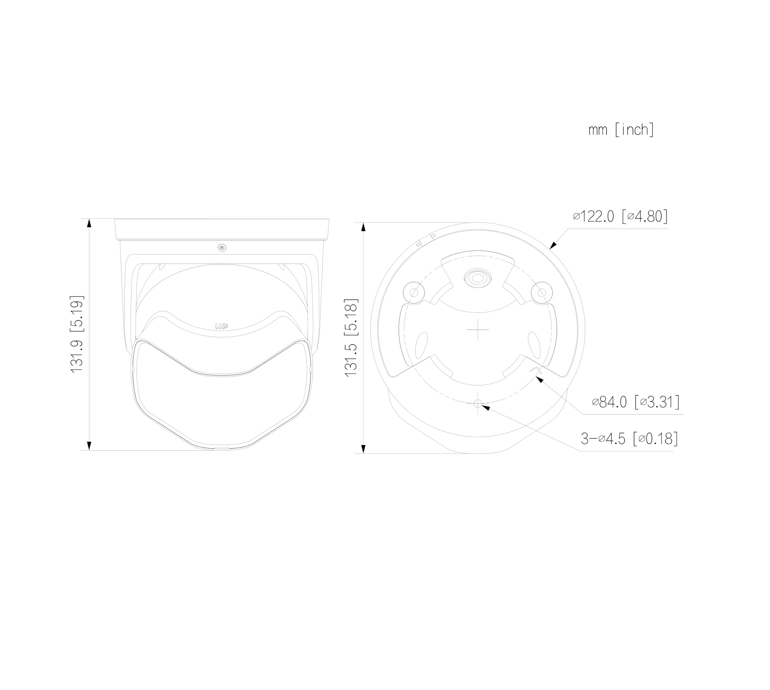 EmpireTech Security Wired Camera Outdoor 4K Full-Color 2×4MP Dual-Lens 1/1.8