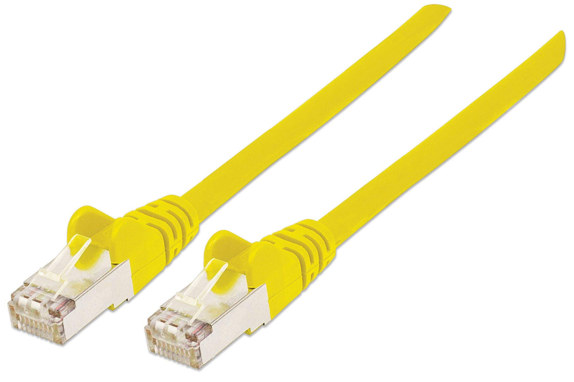 Intellinet Network Patch Cable, Cat6, 20m, Yellow, Copper, S/FTP, LSOH / LSZH, PVC, RJ45, Gold Plated Contacts, Snagless, Booted, Polybag