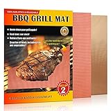 Vestaware Grill Mat - Set Of 2 Non-Stick BBQ Grill Mats With Heat Resistant Dishwasher Safe For Gas Grill Charcoal,Reusable And Easy To Clean - 10 Years Warranty (2 Pcs)
