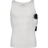 Lilcreek Scoop Neck Conceal Carry Shirts for Men: Undercover Concealed Carry Clothing with Gun Holster