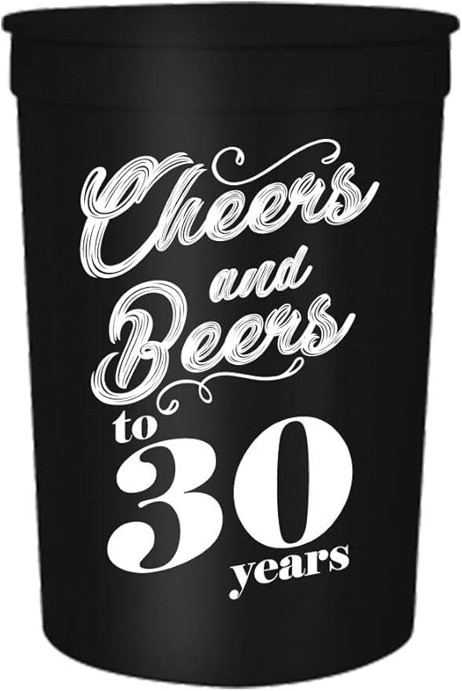 Amazon Com Cheers And Beers To 30 Years Birthday Party Cups Set