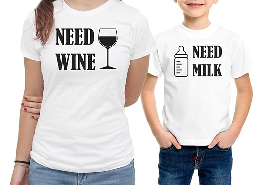 t shirt mamma e figlio