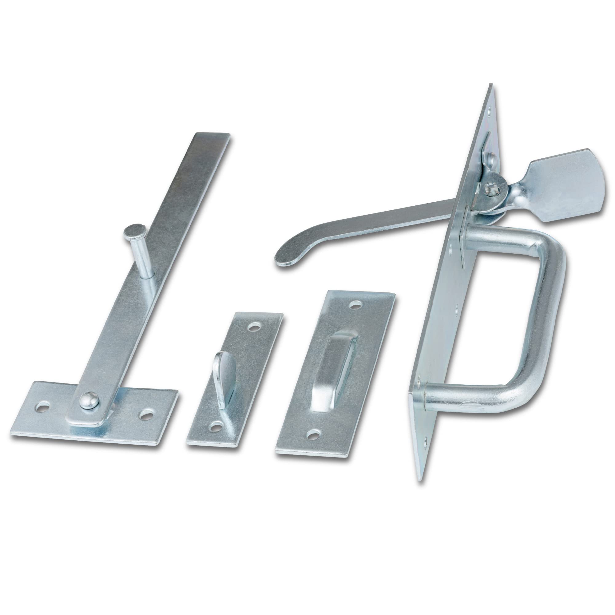 XFORT® Zinc Suffolk Gate Latch, Garden Gate & Garden Door Catch, Auto Gate Suffolk Thumb Latch Ideal for Keeping Outdoor Gates & Doors Firmly Shut.
