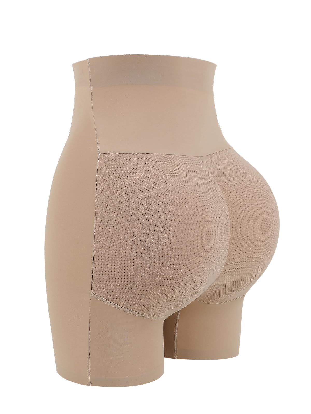 Photo 1 of JOYSHAPER Womens Padded Underwear Butt Lifter Panties Butt Lifting Shapewear Tummy Control Booty Enhancer Shorts Beige M
