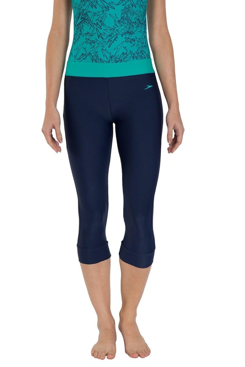 speedo female swimwear solid swim capri