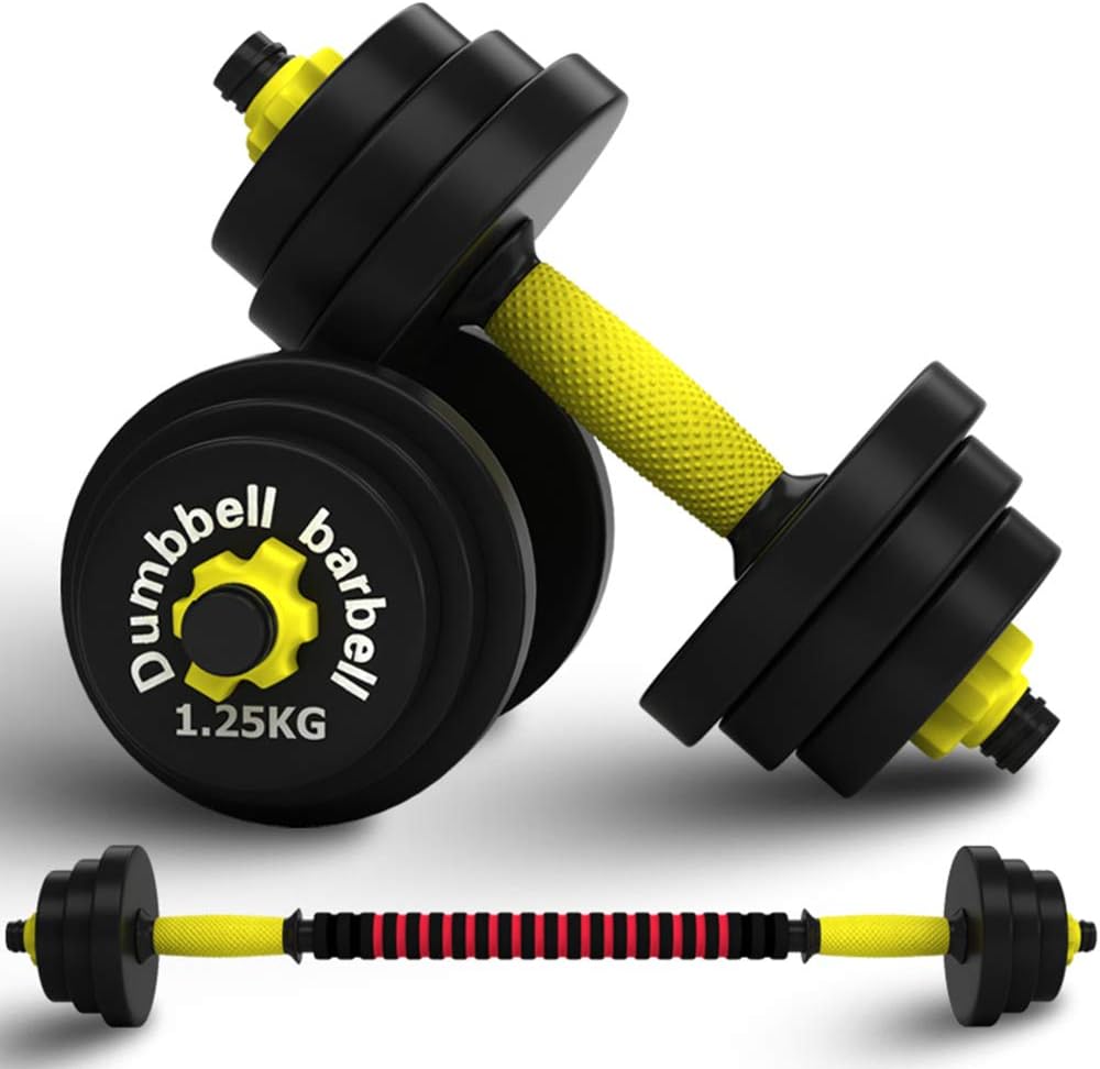 Shocly Dumbbell Premium Quality Set Adjustable Weigh For Fitness Weight Lifting Training Home Gym Pack Of 2,2x7.5kg