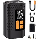 Electric Bike Pump, 160PSI Bike Tire Pump, 4X Fast Bicycle Pump with Digital Pressure Gauge, Bike Air Pump with Presta Valve 