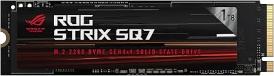 ASUS ROG Strix SQ7 1TB M.2 PCIe Gen4 NVMe SSD DRAM SLC Cache 7000MB/s PS5 PC
