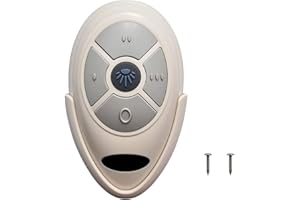 BREEZE BAY FAN35T Ceiling Fan Remote Control Replacement for Allen+Roth, Kichler, 3-Speed, Light Dimmer, Learn Key, 303.9MHz,with Wall Holder,Easy to Program