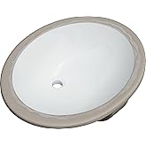 PROFLO PF1714UA Comstock 19-1/2" Oval Vitreous China Undermount Bathroom Sink with Overflow - White