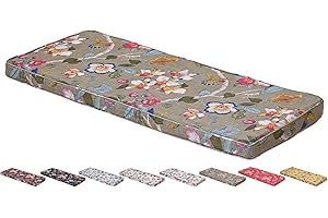 Bench Cushion for Indoor/Outdoor Furniture 36/40/48/60/72x12/14/16/18 inch Rectangular Non-Slip Garden Bench Cushion Pad for 