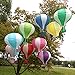 Joinwin 12 Inch Hanging Wedding Rainbow Hot Air Balloon Paper Lantern Party Decorations, Pack of 5 Pieces (Pure White)