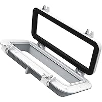 Boot Bullauge Rechteckig - Wasserdichtes Bullauge Aus Alu Mit 10mm Acrylglas Für Yacht & Boot