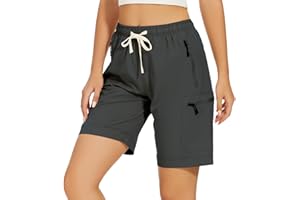 Msmsse Women's Hiking Cargo Shorts Quick Dry Lightweight Stretch Outdoor Golf Summer Casual Sports Shorts