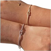 Amazon.com: Love Knot Snake Chain Bracelets for couples, 925 Amazon.com: Love Knot Snake Chain Bracelets for couples, 925