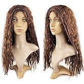 mdgfge Halloween Brown Mermaid Dreadlock Wig Long Wavy Curly Heat Resistant Wig Natural Synthetic Hair Little Mermaid Cosplay Wigs for Women Halloween Masquerade Party Supplies (26 inches)