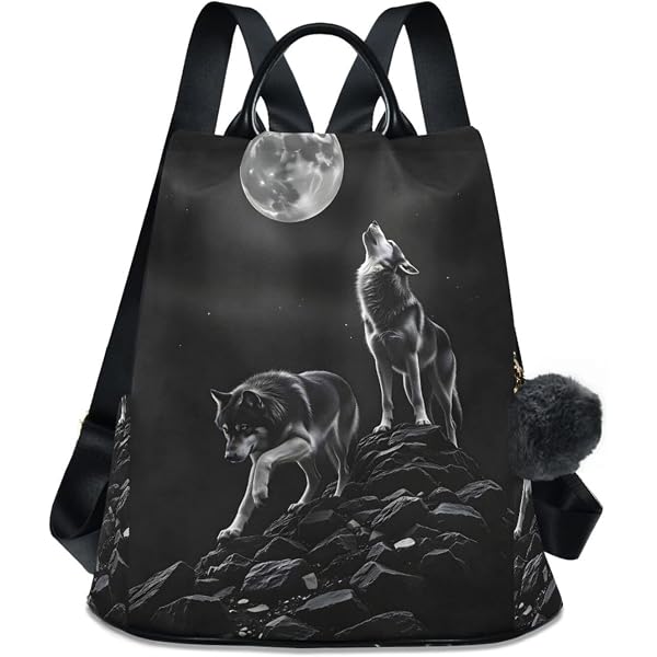 9122 Blue Red Wolf Cool Mini Backpack Purse Travel Bag Lightweight Shoulder Amazon.com: ALAZA Mini Backpack for Women, Blue Wolf Travel  main image 3