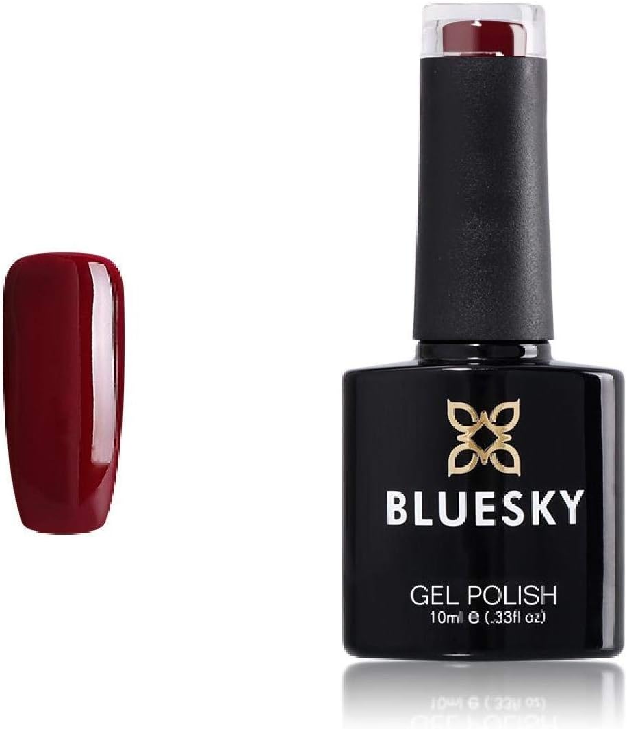 Bluesky Gel Nail Polish, Tinted Love 80557, Claret, Currant, Dark, Purple, Red, Long Lasting, Chip Resistant, 10 ml (Requires Curing Under UV LED Lamp)