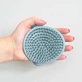 Shnuggle Baby Bath Brush Soft Silicone Scalp Cradle Cap Brush Blue view 2