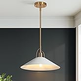 classy leaves Pendant Lights Kitchen Island, 14-Inch Gold and White Metal Pendant Light Fixtures, Modern Kitchen Pendant Ligh