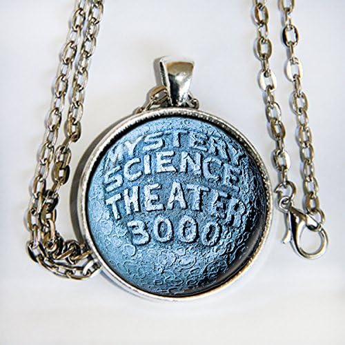MST3K moon logo pendant necklace