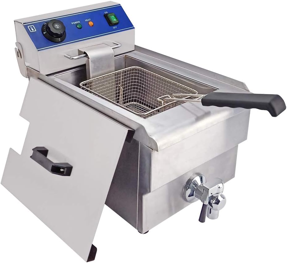 TAIMIKO Freidora eléctrica de Acero Inoxidable con válvula de ...