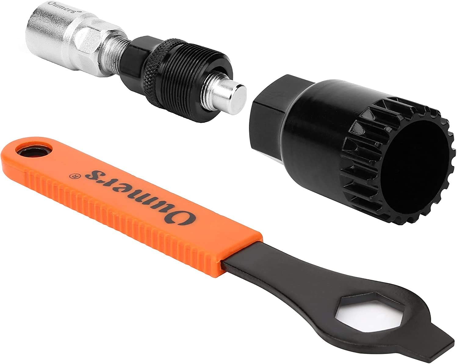 Oumers Bike Crank Extractor and Bottom Bracket Remover with 16mm Spanner Wrench, Bicycle Crank Removal Tool Crank Puller Tool-Bike Crank Arm Remover Spanner Repair Tools Kit : Sports & Outdoors
