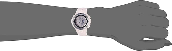 Amazon Com Casio Women S Pro Trek Quartz Watch With Resin Strap Pink 22 5 Model Prg 330 4cr Watches