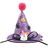 Totelux Halloween Hair Clips Sequins Witch Hat Hair Barrettes With Ghost Alligator Clips Hair Accessories for Women Halloween Party Supplies