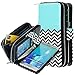 E LV Case for Galaxy S6 Edge Plus - Case Cover - PU Leather Flip Folio Wallet Purse Case Cover for Samsung Galaxy S6 Edge Plus - Zigzag