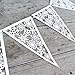 JANOU Snowflake Paper Garland Hanging Banner for Christmas Wedding Birthday Party Decoration
