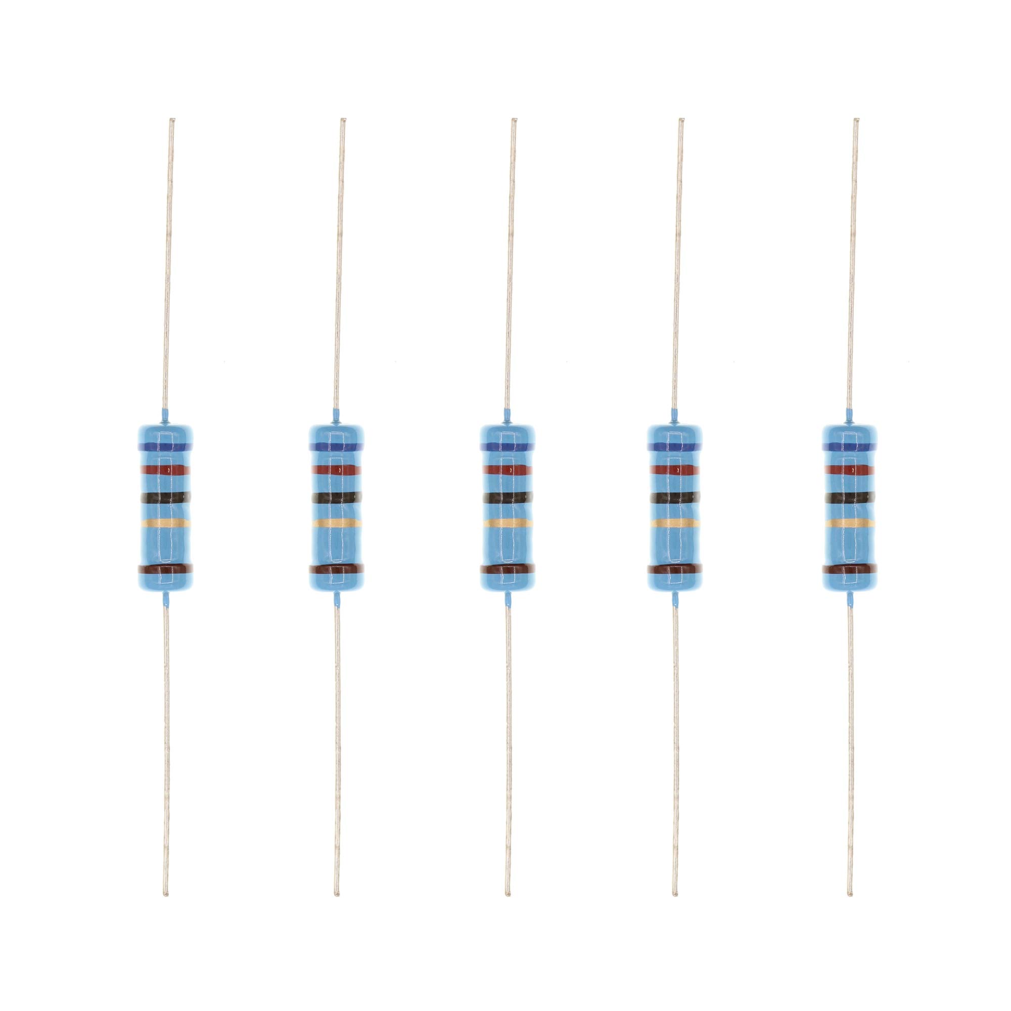 HUABAN 20PCS 3W 3 Watts 62R 62 Ohm 1% Metal Film Resistor