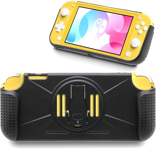 Heatfun Grip Case For Nintendo Switch Lite Protective Case For Nintendo Switch Lite With Stand Black Amazon Ca Cell Phones Accessories