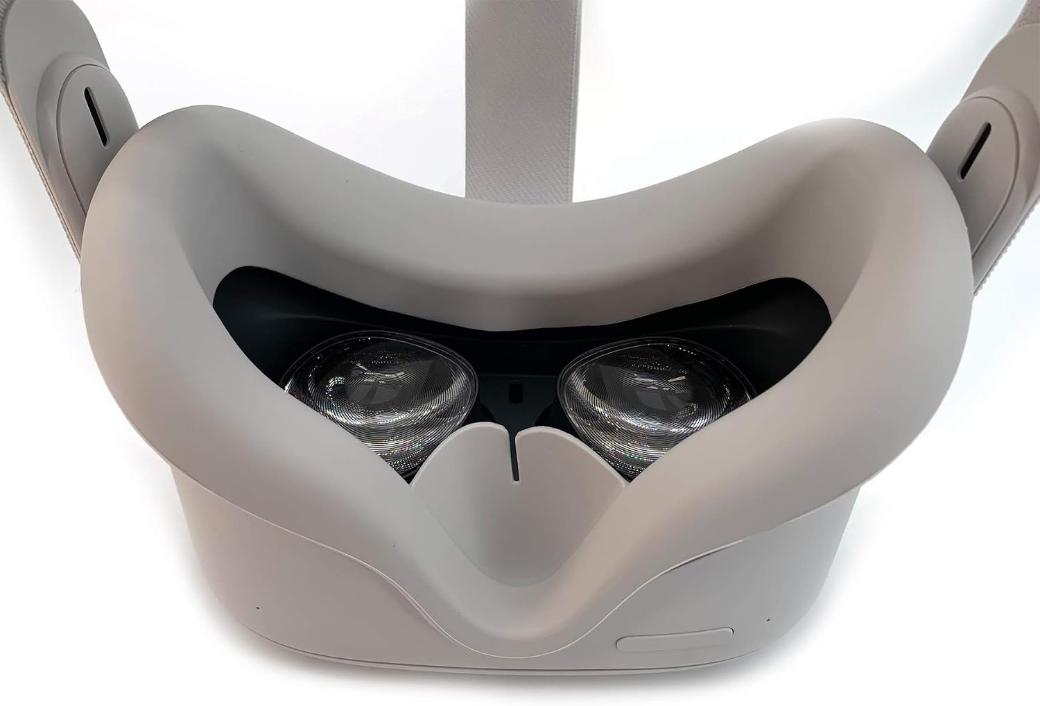 Silicone Cover Mask for Oculus Quest 2, Silicone Face Cover for Oculus Quest 2 VR-Anti-Sweat, Prevent Light Leakage, Washable Eye Pad (Gray) - Image 3