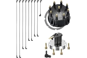 FASWORX Mercruiser Thunderbolt V8 DISTRIBUTOR CAP ROTOR SPARK PLUG WIRES KIT SET 5.0 5.7 7.4 8.2 350