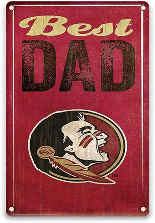 YOMIA Funny Signs Man Cave Signs and Decor - Florida State Seminoles Sign 8 X 12 Inches