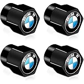 Tire Valve Stem Cap Cover Compatible for BMW Series Belt O-Ring Seal Corrosion Resistant tire Valve caps 4 Pc