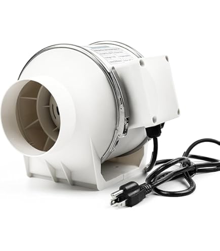 Dual Radiator Fan AC Infinity RAXIAL S4, Inline Booster Duct Fan