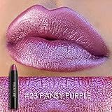 Focallure Lipstick Metallic Sparkly Lipgloss Womens Makeup Stay On Glossier Glitter Lip Gloss Long Lasting Colorstay Solid Waterproof Lip Stick