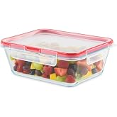 Pyrex Freshlock 8 Cup Glass Food Storage Container, Airtight Locking Lid | Meal prep container with BPA-free plastic airtight locking lid, freezer, dishwasher &amp; microwave safe