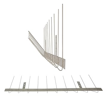 Pestsystems Système Anti Oiseaux Avec 1 Rangée De Picots Sur Baguette En Polycarbonate Solution De Qualité Pour Repousser Les Oiseauxpigeons Longueur
