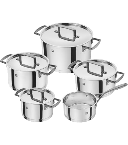 Amazon.com: Zwilling 5-Piece Pot-Set, with 4 Lids, Suitable for
