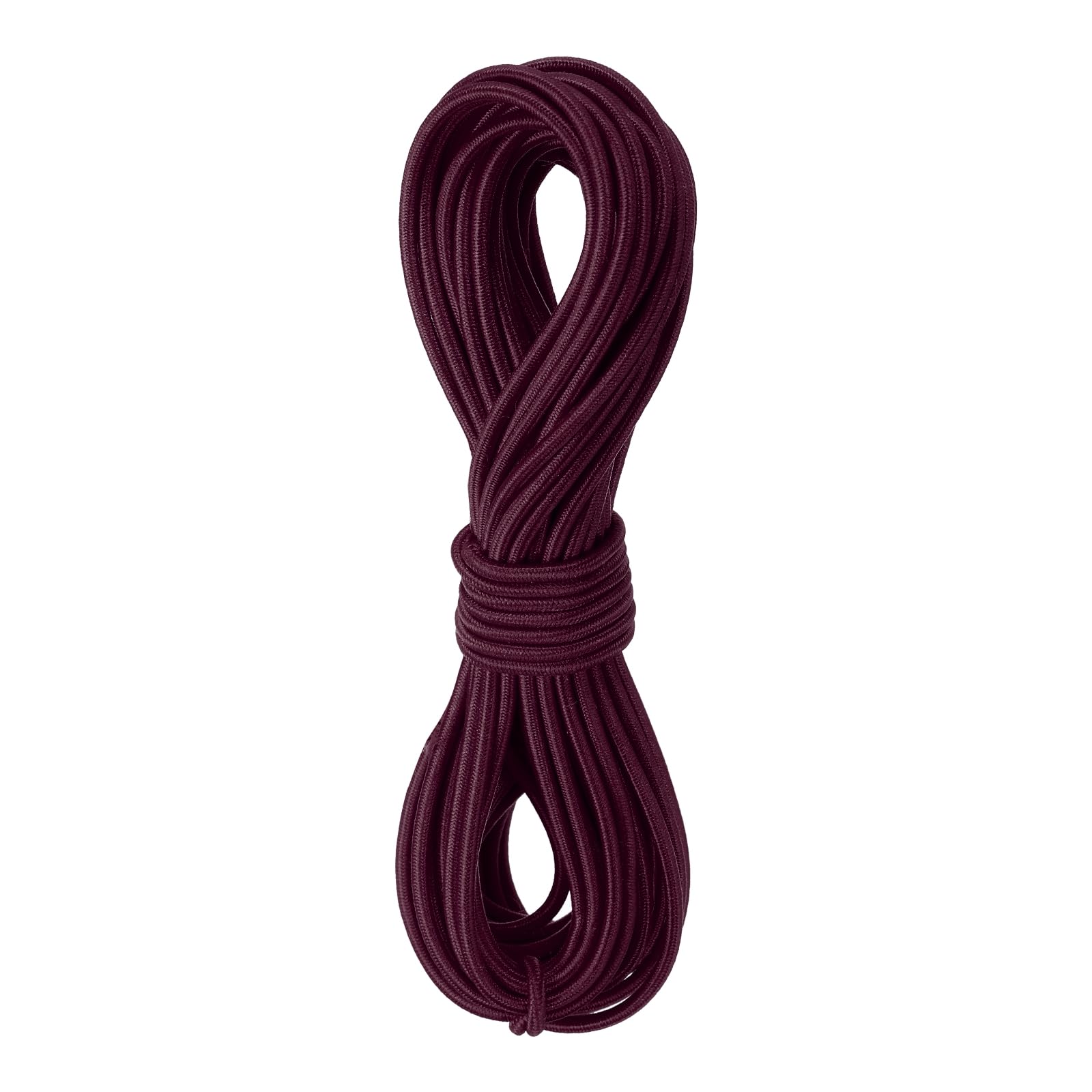 Rebower Elastic Cord Stretch String Heavy Rope 2.8mm 11 Yards Long Rubber Rope [for Sewing, Camping, DIY Craft, Bead Necklaces Making, Outdoor] - Dark Red