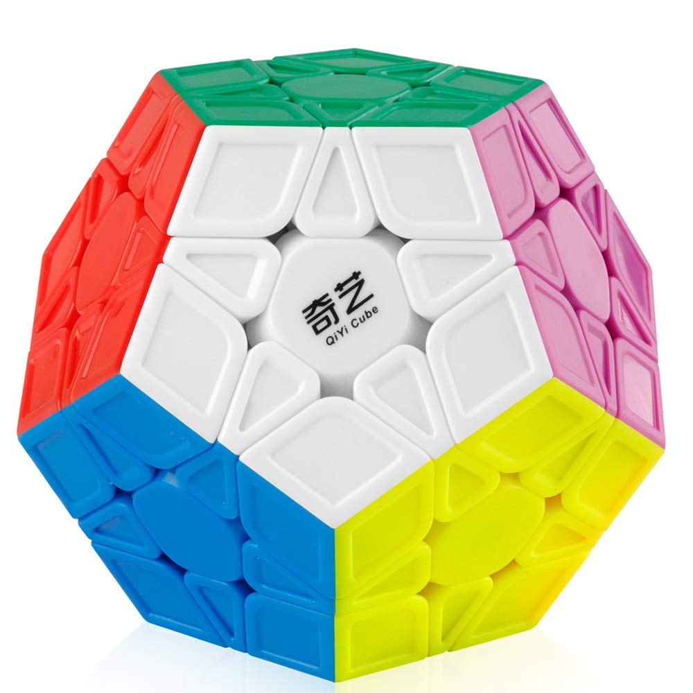 Photo 1 of Coogam Qiyi Megaminx Cube Sculpted Stickerless 3x3 Pentagonal Dodecahedron Speed Cube Puzzle Toy (Qiheng S Version)